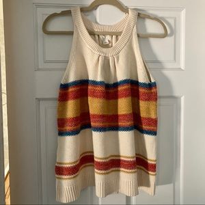 CASLON striped sweater tank